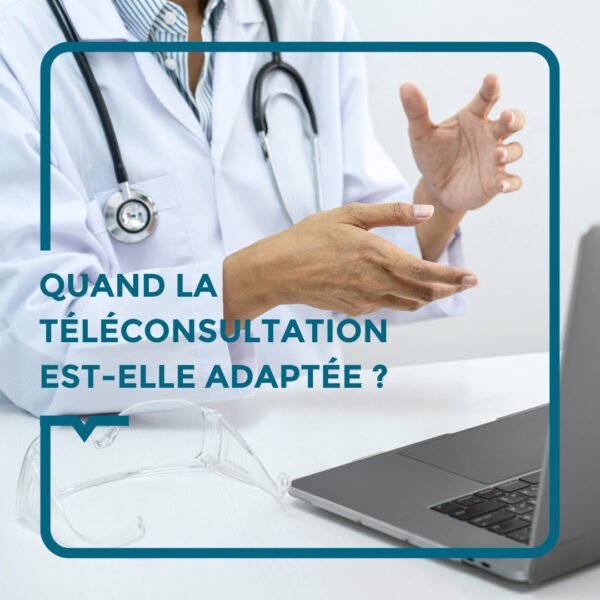 médecin réalisant une téléconsultation