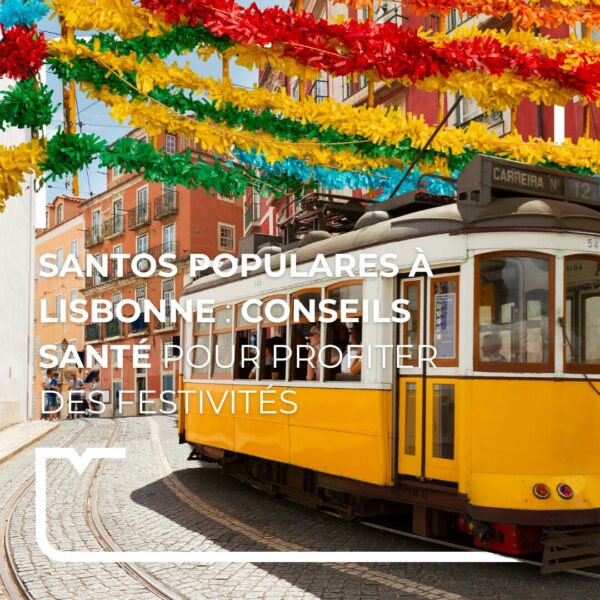 Train de Lisbonne pendant fêtes populaires